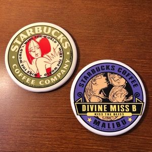 Starbucks Doonesbury Conic Coffee Table Coasters